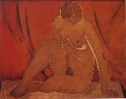 Kasimir Malevich The Female model oil on canvas